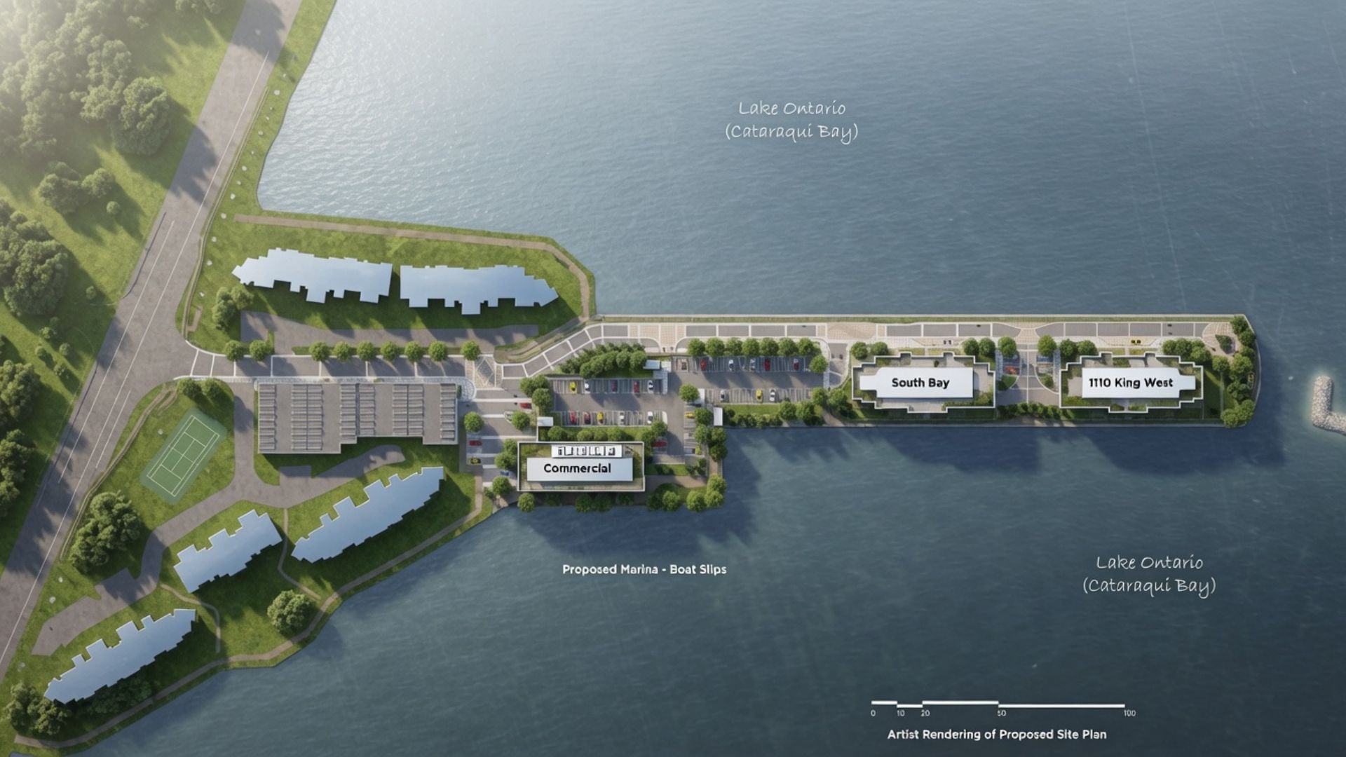 1110 King West peninsula site plan Kingston Ontario