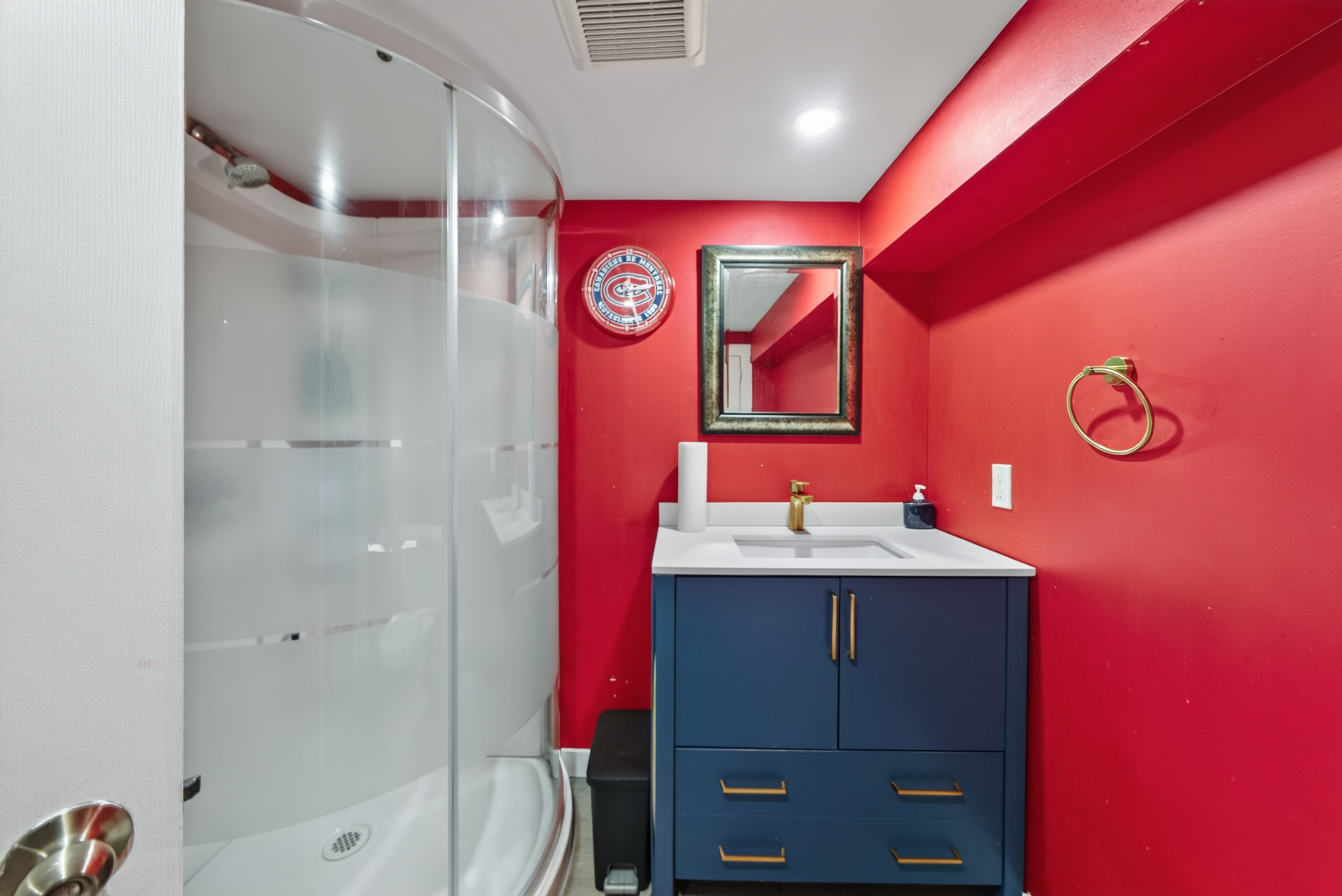 Lower-level bathroom 601 Forest Hill Drive
