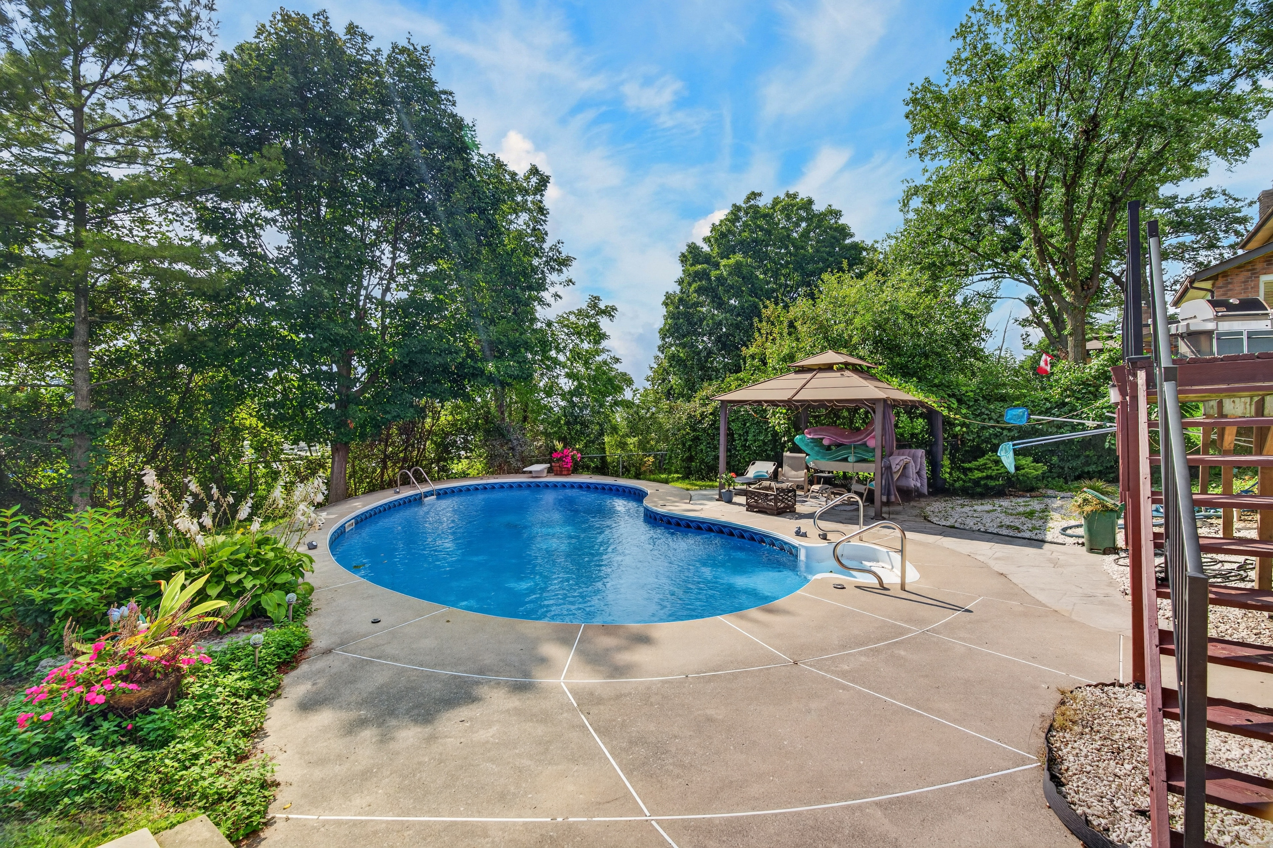 Backyard at 601 Forest Hill Drive